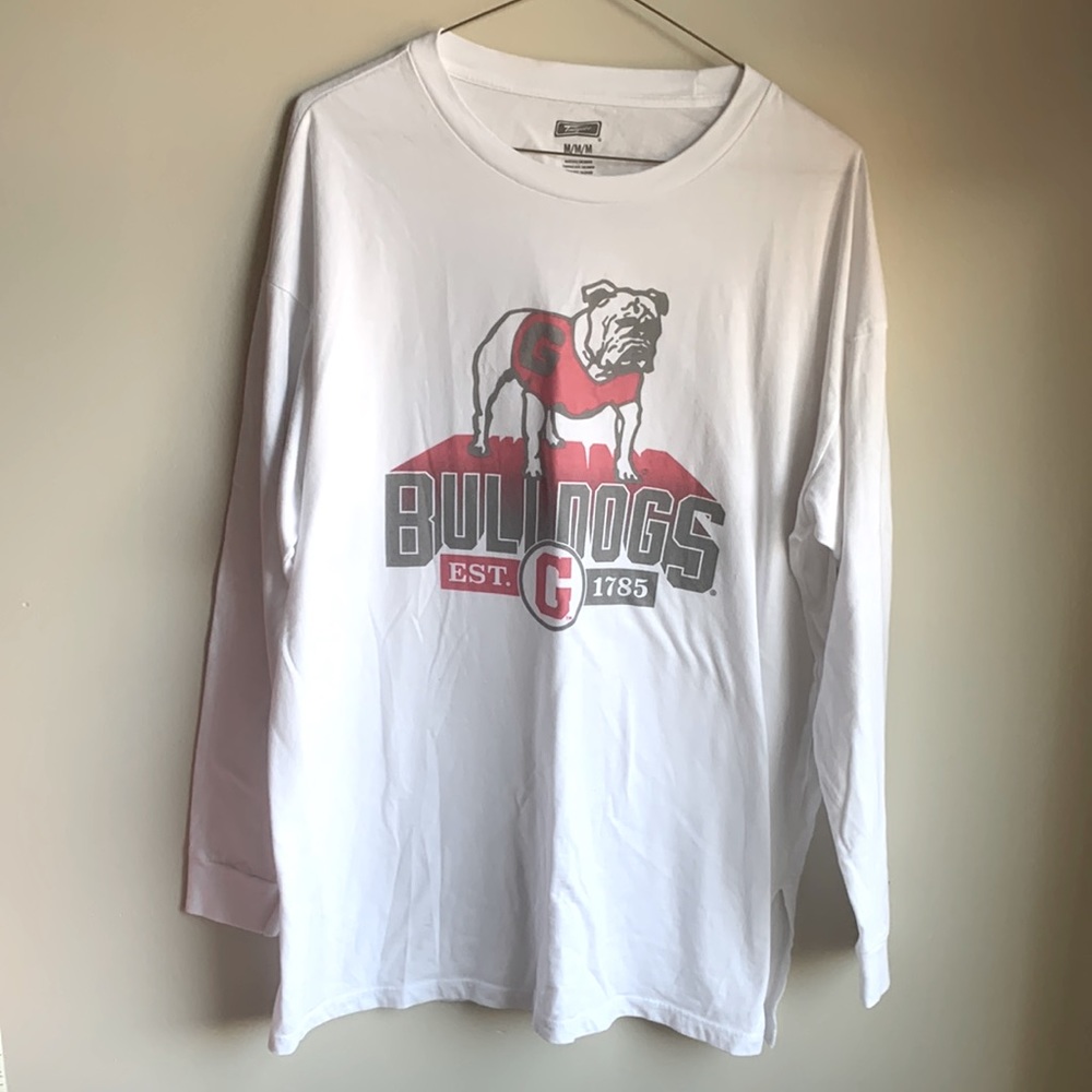 Georgia Bull Dogs Since 1785 long sleeve shirt size Medium in great condition!